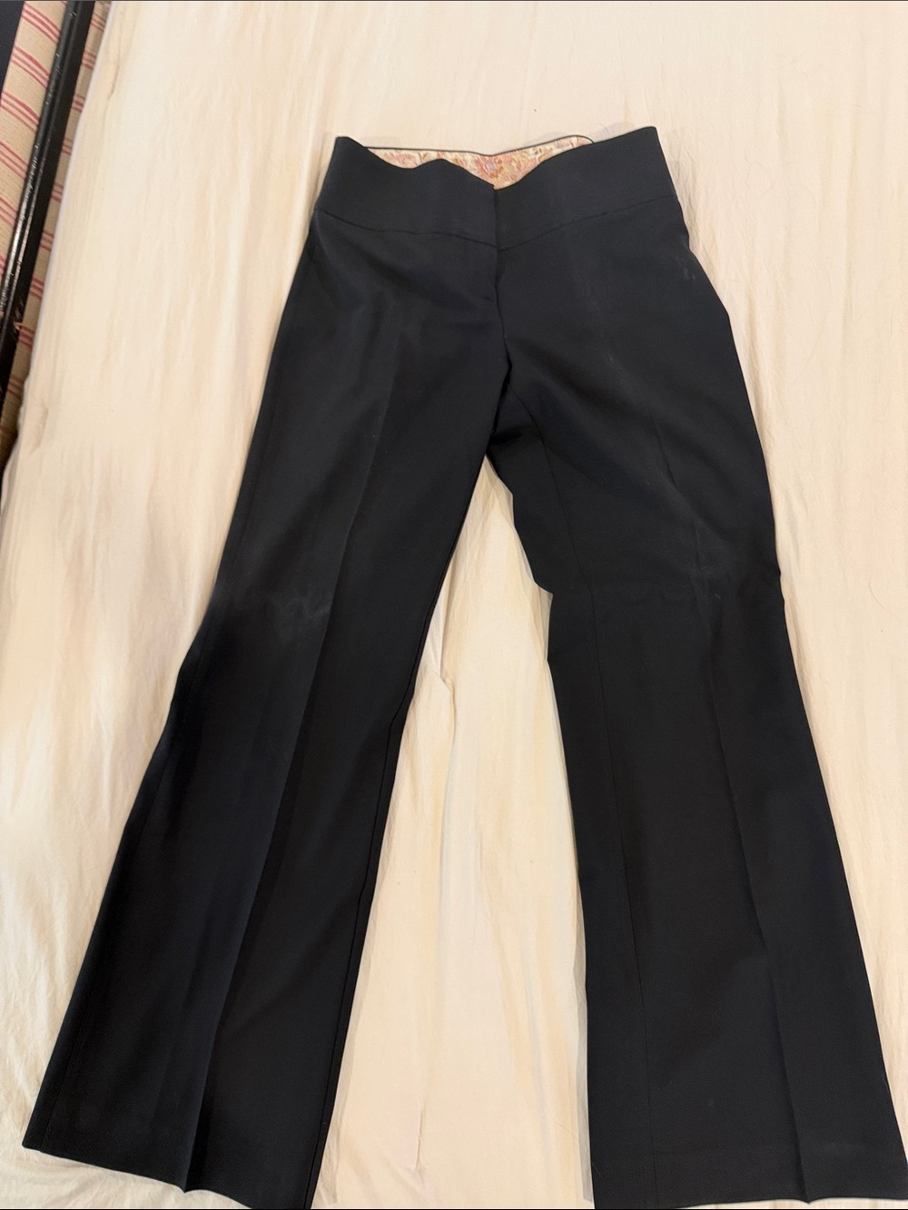 French Connection Black Wide-Leg Dress Pants